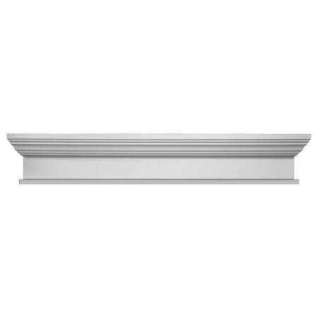 Ekena Millwork 80 1/2"W x 84"OW x 7"H x 3"P Crosshead w/ Bottom Trim WCH80.5X7BT
